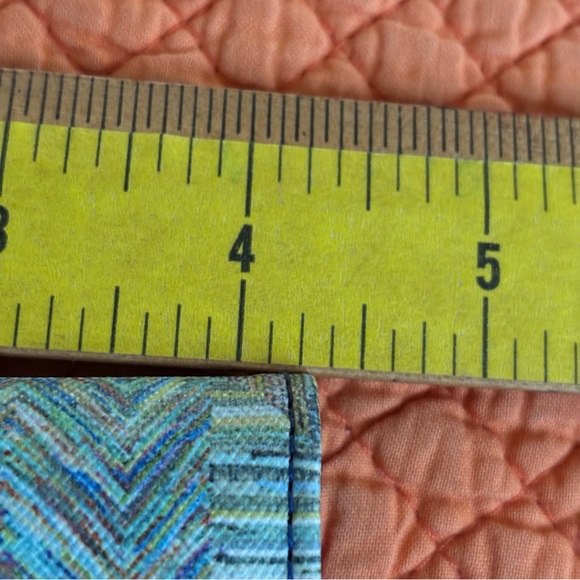 SAFE KEEPER RFID Bi-fold card wallet change purse RFID Protection Patchwork NWOT - Picture 8 of 9